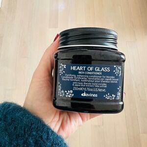 Davines "Heart of Glass" Rich Conditioner, Fortifying & Enhancing For Blondes